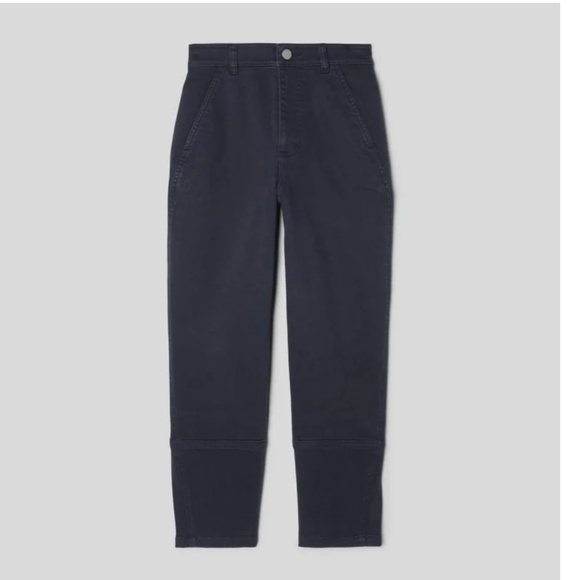 Everlane THE UTILITY BARREL PANT Navy Size 10 Cotton - Picture 5 of 12